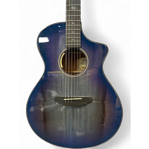 Used Breedlove Oregon Concert ce Blue Acoustic Electric Guitar