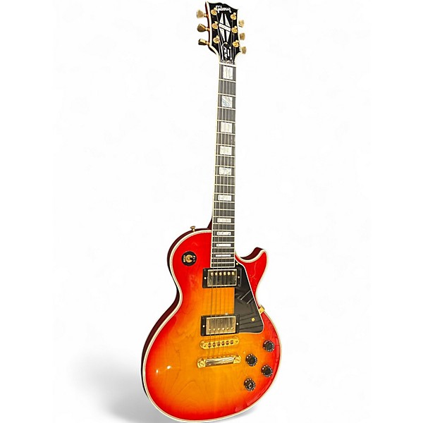 Used 2012 Gibson Les Paul Custom 2 Tone Sunburst Solid Body Electric Guitar
