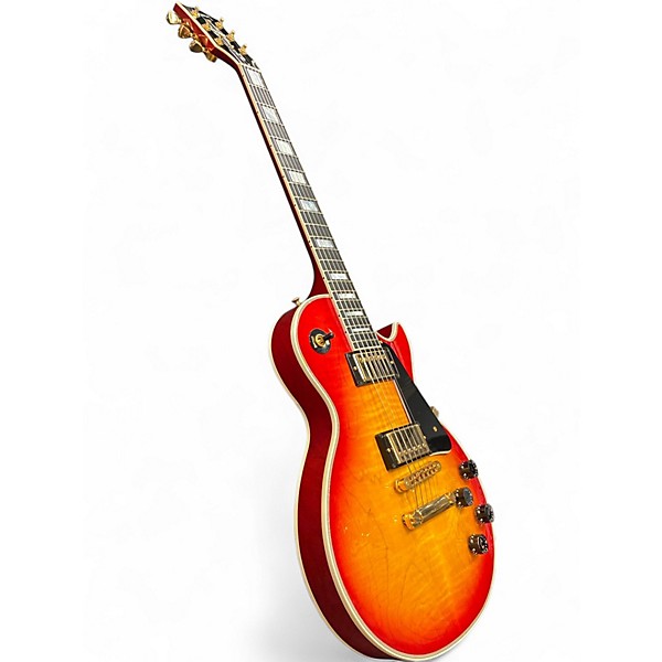 Used 2012 Gibson Les Paul Custom 2 Tone Sunburst Solid Body Electric Guitar