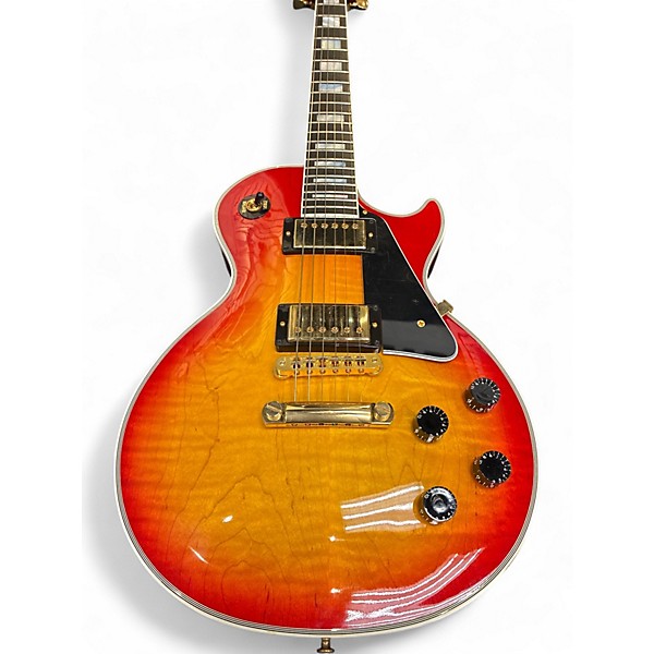 Used 2012 Gibson Les Paul Custom 2 Tone Sunburst Solid Body Electric Guitar