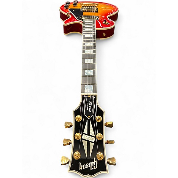 Used 2012 Gibson Les Paul Custom 2 Tone Sunburst Solid Body Electric Guitar