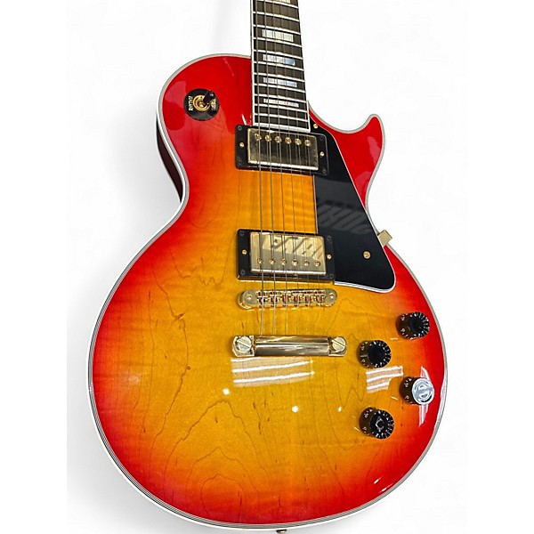 Used 2012 Gibson Les Paul Custom 2 Tone Sunburst Solid Body Electric Guitar