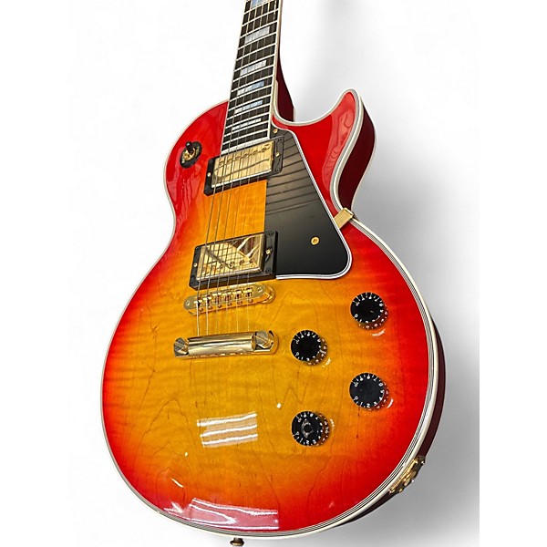 Used 2012 Gibson Les Paul Custom 2 Tone Sunburst Solid Body Electric Guitar