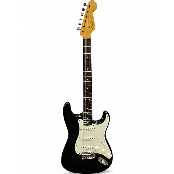 Vintage 1964 Fender stratocaster Black Solid Body Electric Guitar