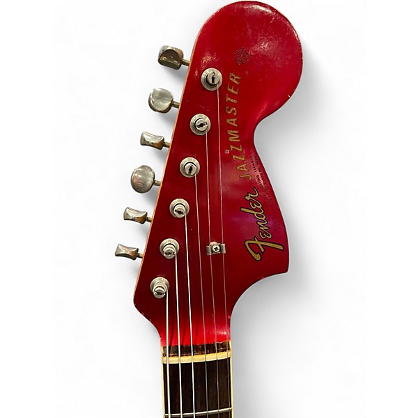 Vintage 1966 Fender jazzmaster Candy Apple Red Solid Body Electric Guitar