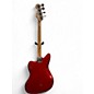 Used Squier JAGUAR BASS Candy Apple Red Electric Bass Guitar