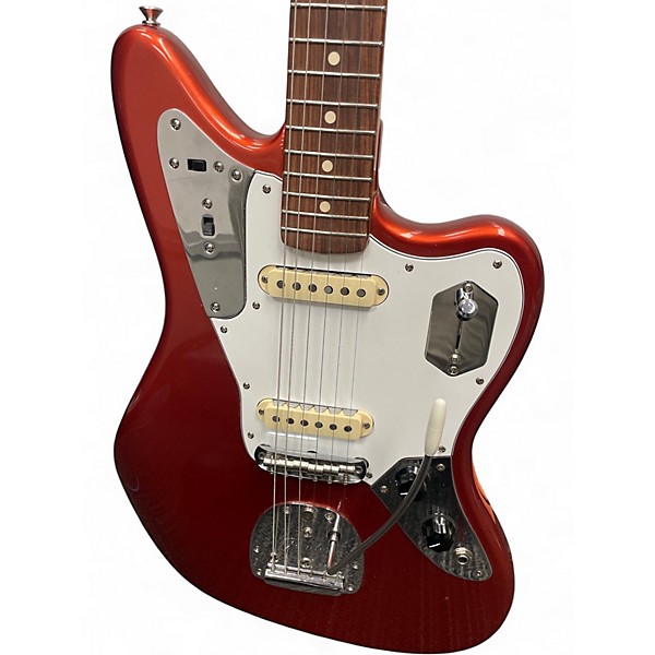 Used Fender Johnny Marr Signature Jaguar Orange Solid Body Electric Guitar