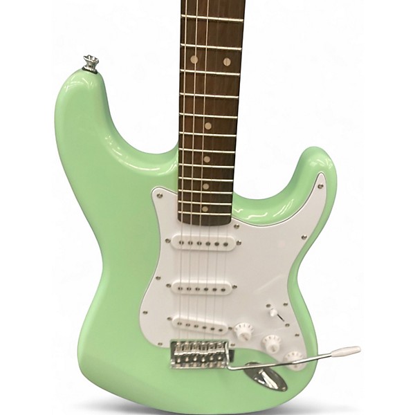 Used Squier Contemporary Stratocaster Seafoam Green Solid Body Electric Guitar