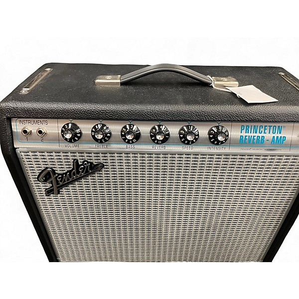 Used Fender 1968 Custom Princeton Reverb 12W 1x10 Tube Guitar Combo Amp