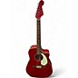 Used Fender Sonoran SCE Candy Apple Red Acoustic Electric Guitar thumbnail