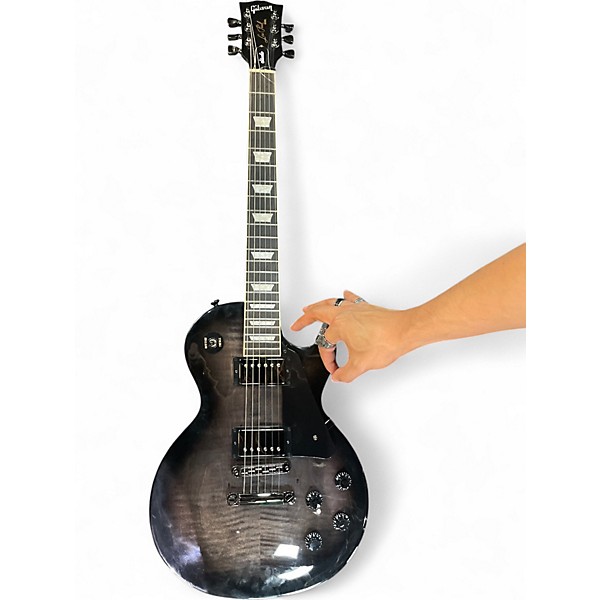 Used Gibson Les Paul Studio Session Trans Black Solid Body Electric Guitar