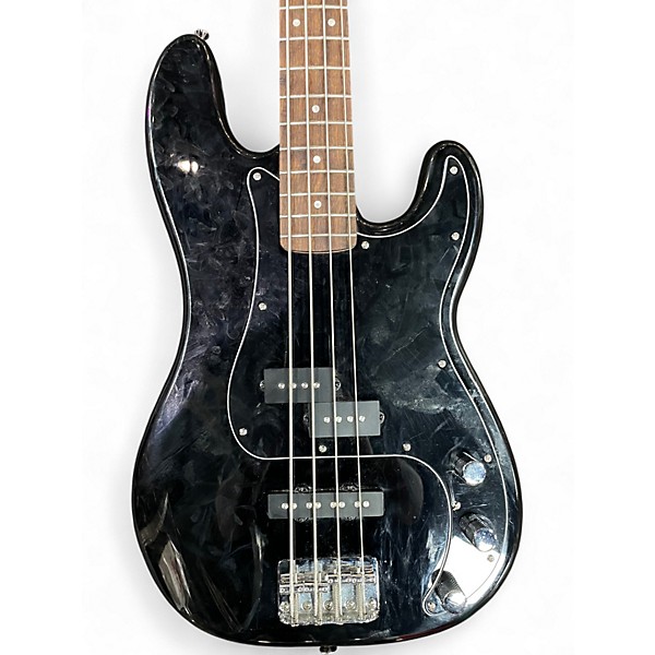 Used Squier Precision Bass Black Electric Bass Guitar