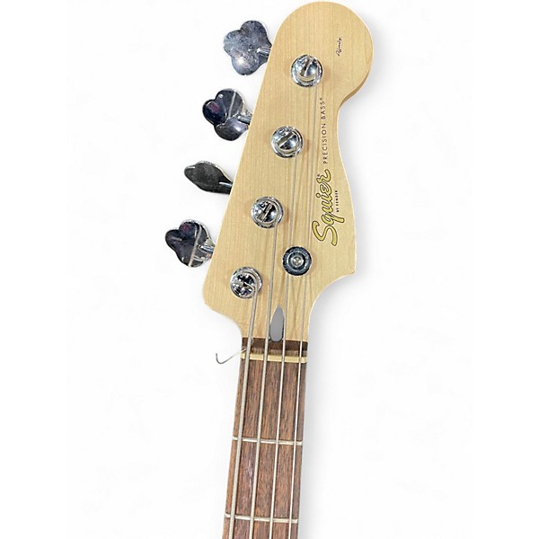 Used Squier Precision Bass Black Electric Bass Guitar