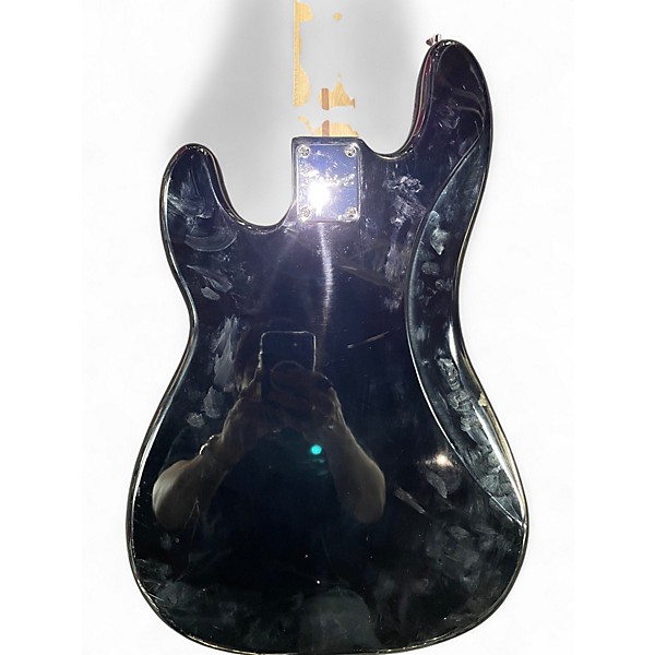 Used Squier Precision Bass Black Electric Bass Guitar