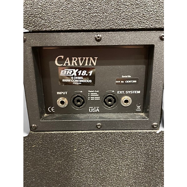 Used Carvin brx18.1 Bass Cabinet