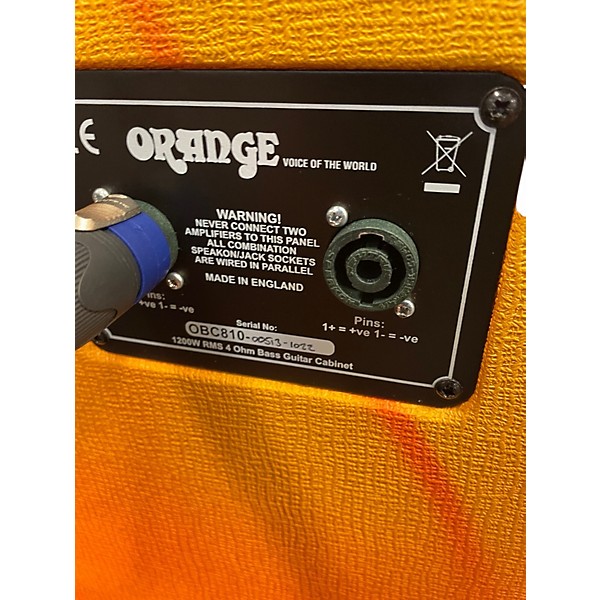 Used Orange Amplifiers OBC810 8x10 Bass Cabinet