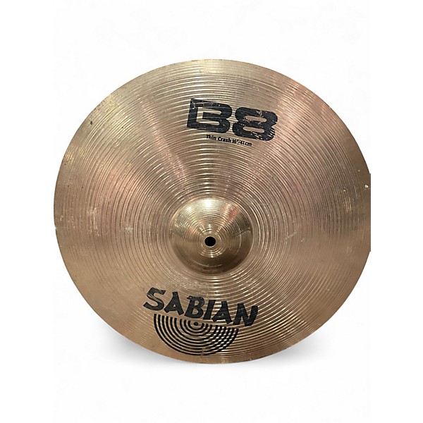 Used SABIAN 16in B8 Thin Crash Cymbal