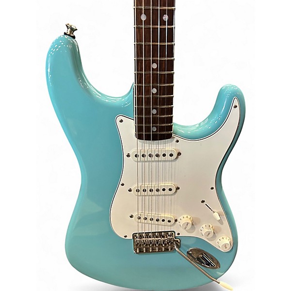 Used Fender Eric Johnson Signature Stratocaster Left Handed Tropical Turquoise Electric Guitar