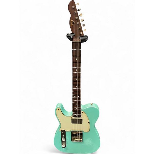 Used LsL Instruments Verbana Bad Bone Left Handed Distress Level Medium Seafoam Pearl Electric Guitar