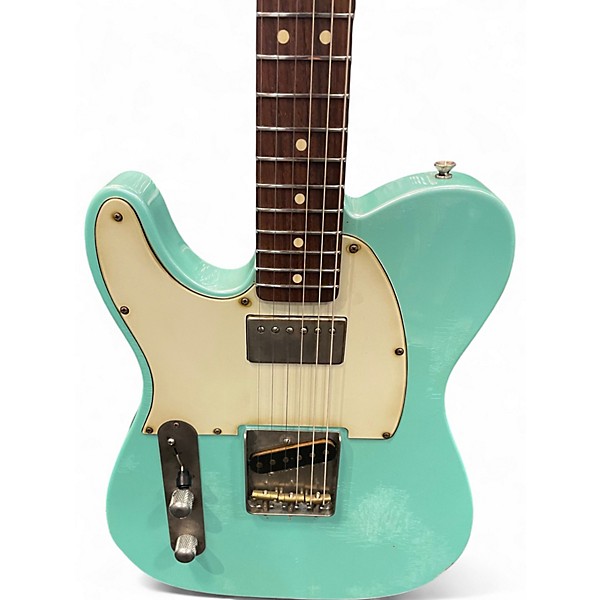 Used LsL Instruments Verbana Bad Bone Left Handed Distress Level Medium Seafoam Pearl Electric Guitar