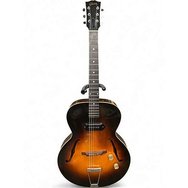 Vintage 1950s Gibson ES125 Vintage Sunburst Hollow Body Electric Guitar