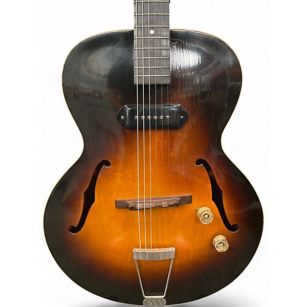 Vintage 1950s Gibson ES125 Vintage Sunburst Hollow Body Electric Guitar