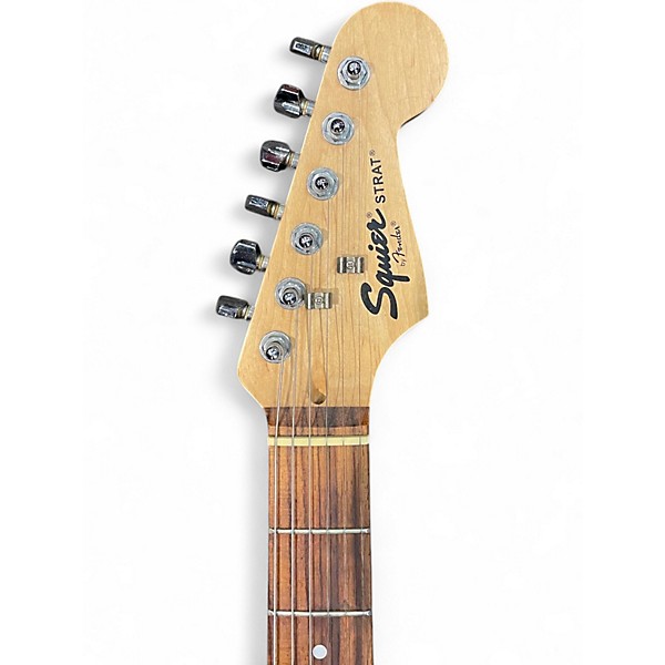 Used Squier Strat Black Solid Body Electric Guitar