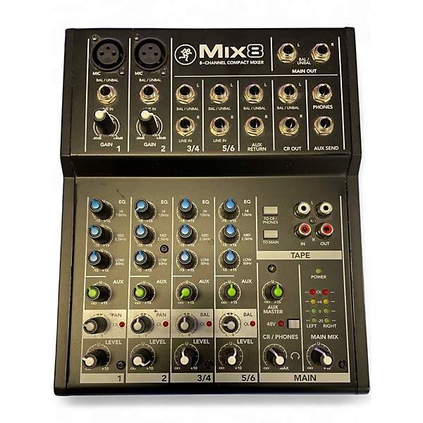 Used Mackie Mix8 Unpowered Mixer