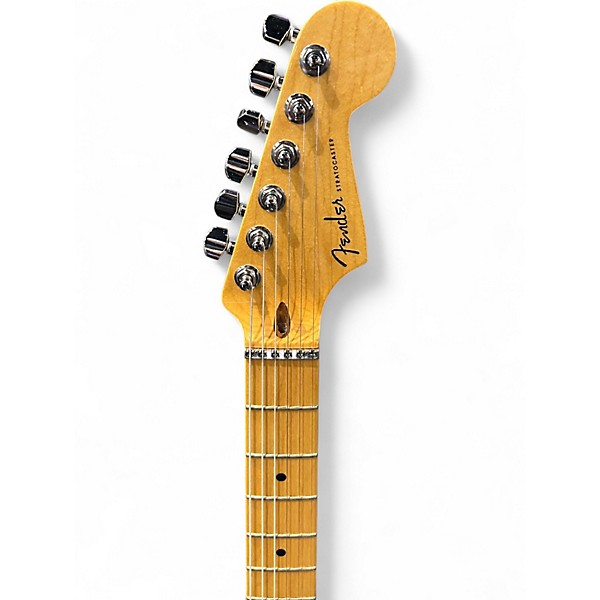 Used Fender AMERICAN DELUXE STRATOCASTER SHAWBUCKER Black Solid Body Electric Guitar