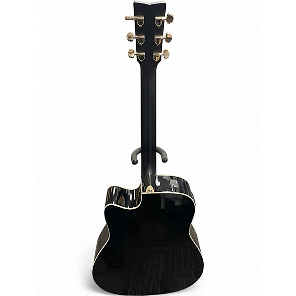Used Yamaha FX335C Black Acoustic Electric Guitar