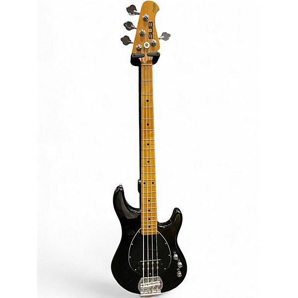 Used Sterling by Music Man Sub Series Bass Black Electric Bass Guitar