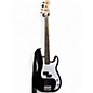 Used Squier P bass Black Electric Bass Guitar thumbnail