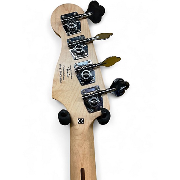 Used Squier P bass Black Electric Bass Guitar