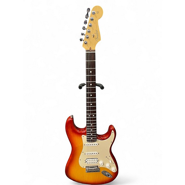 Used 2008 Fender USA STRATOCASTER Sienna Sunburst Solid Body Electric Guitar