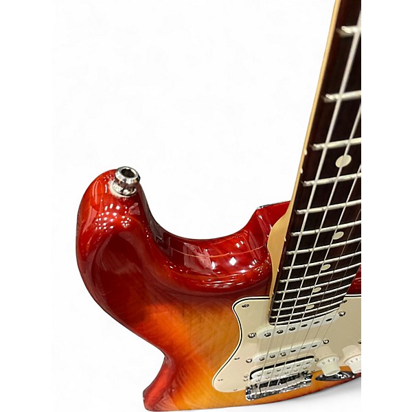 Used 2008 Fender USA STRATOCASTER Sienna Sunburst Solid Body Electric Guitar