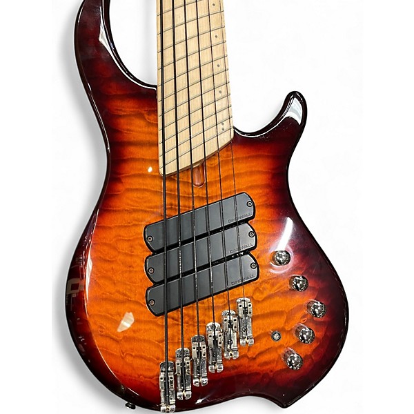 Used Dingwall Combustion 6 Vintage Sunburst Electric Bass Guitar