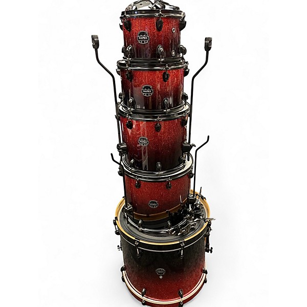 Used Mapex 5 Piece ARMORY Red to Black Fade Drum Kit