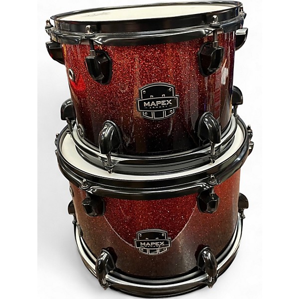 Used Mapex 5 Piece ARMORY Red to Black Fade Drum Kit