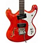 Vintage 1960s Moserite Combo Cherry Hollow Body Electric Guitar