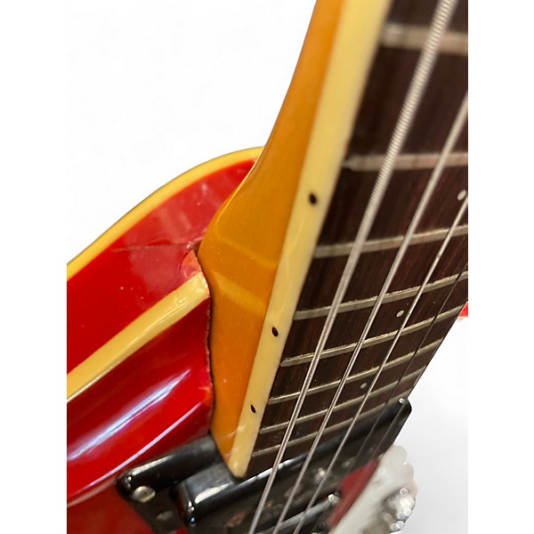 Vintage 1960s Moserite Combo Cherry Hollow Body Electric Guitar