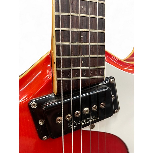 Vintage 1960s Moserite Combo Cherry Hollow Body Electric Guitar