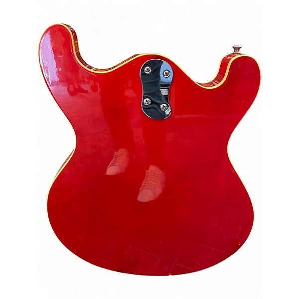 Vintage 1960s Moserite Combo Cherry Hollow Body Electric Guitar