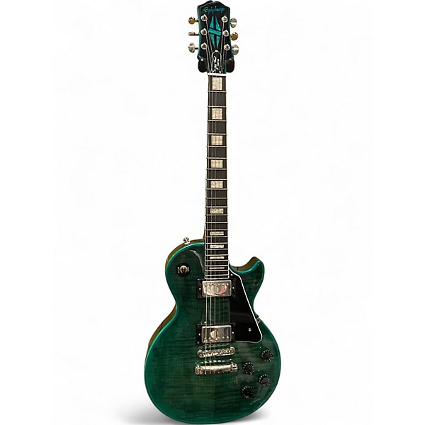 Used Epiphone Les Paul Custom Widow Turquoise Solid Body Electric Guitar