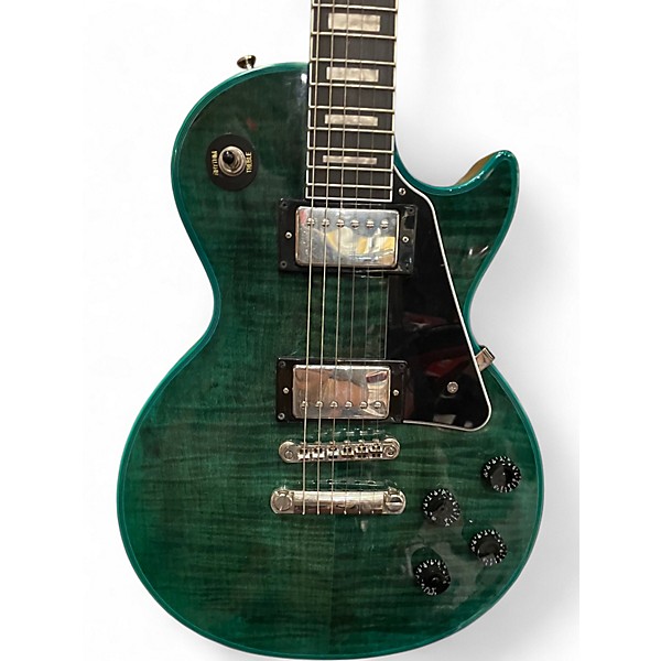 Used Epiphone Les Paul Custom Widow Turquoise Solid Body Electric Guitar