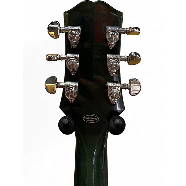 Used Epiphone Les Paul Custom Widow Turquoise Solid Body Electric Guitar
