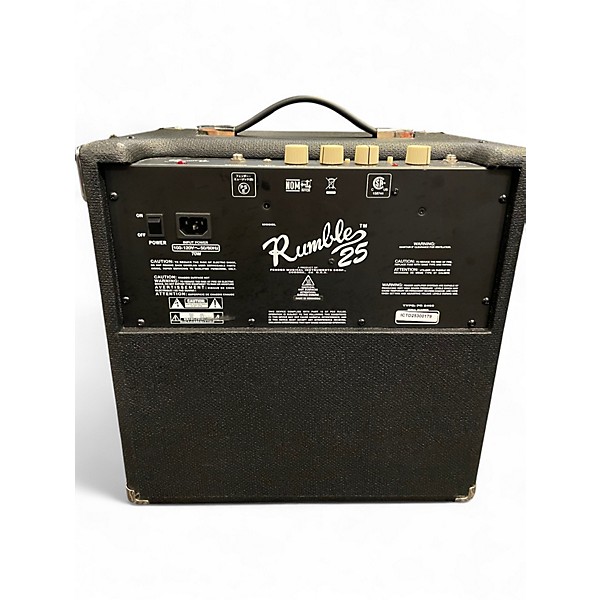 Used Fender Rumble V3 25w 1x8 Bass Combo Amp