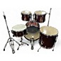 Used Ludwig 5 Piece 5 Piece Backbeat Wine Red Drum Kit