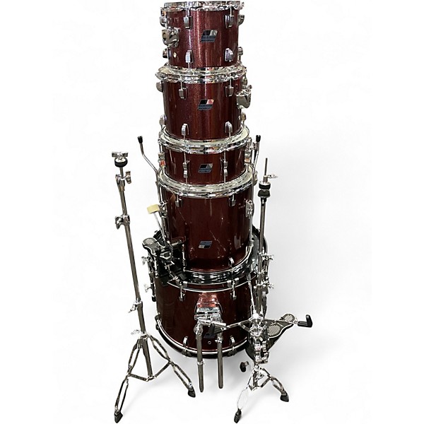 Used Ludwig 5 Piece 5 Piece Backbeat Wine Red Drum Kit