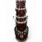 Used Ludwig 5 Piece 5 Piece Backbeat Wine Red Drum Kit