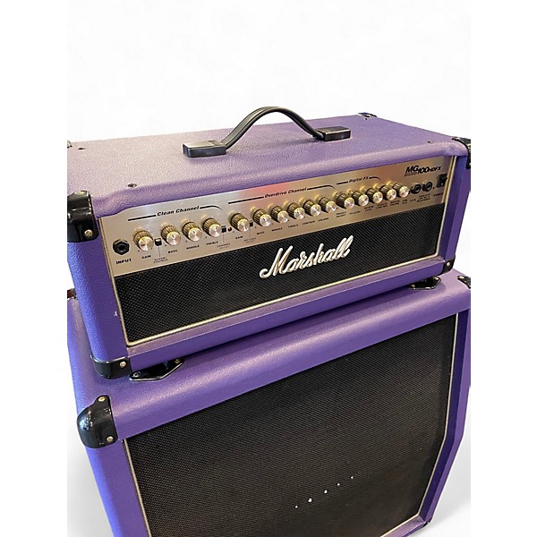 Used Marshall MG100HDFX 100W + MG412A HALF STACK LTD PURPLE